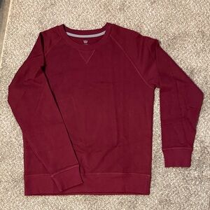 Mack Weldon Men's Deep Red Crewneck Sweater
